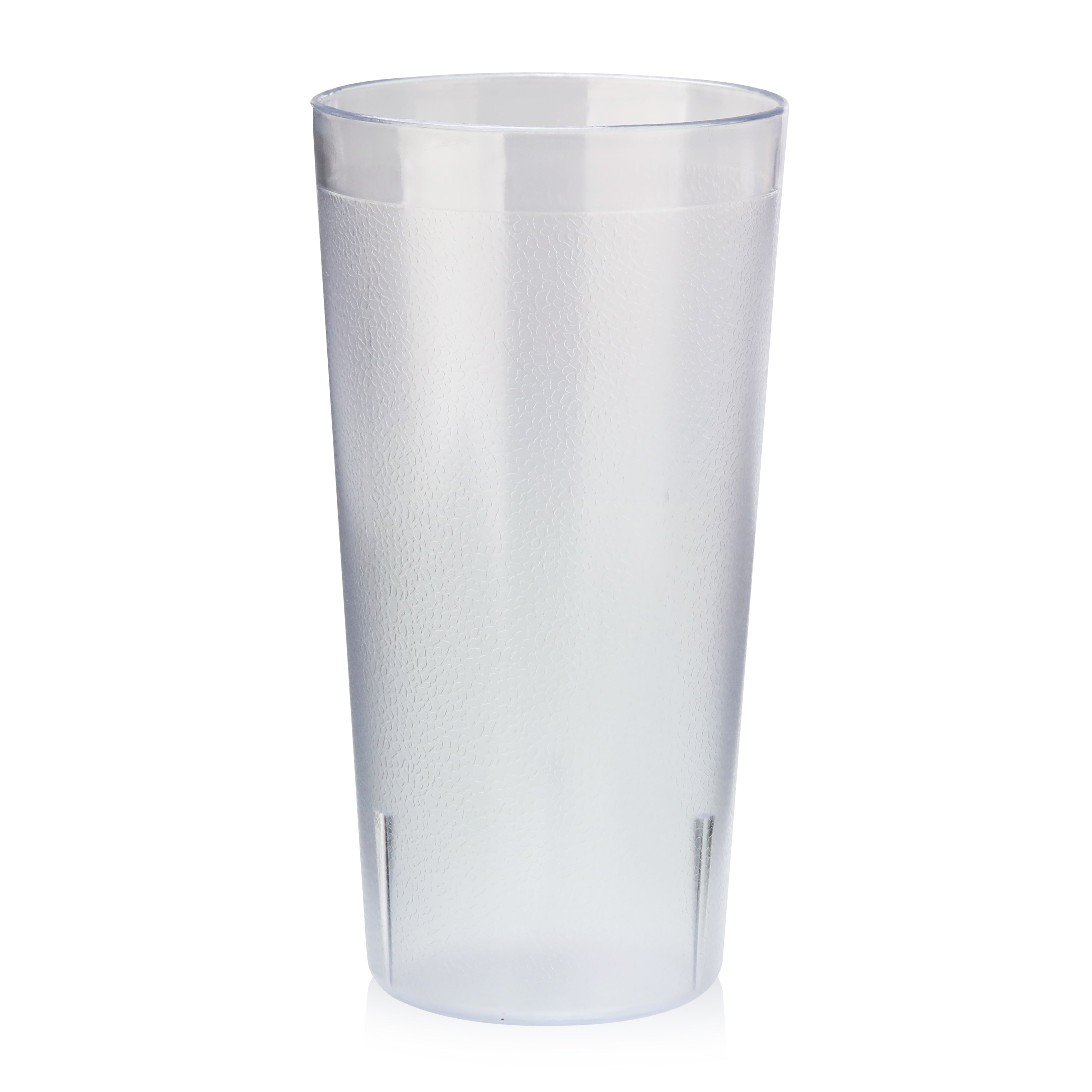 Lot de 12 gobelets transparents à grain fin, 20 oz (PTP-20C)