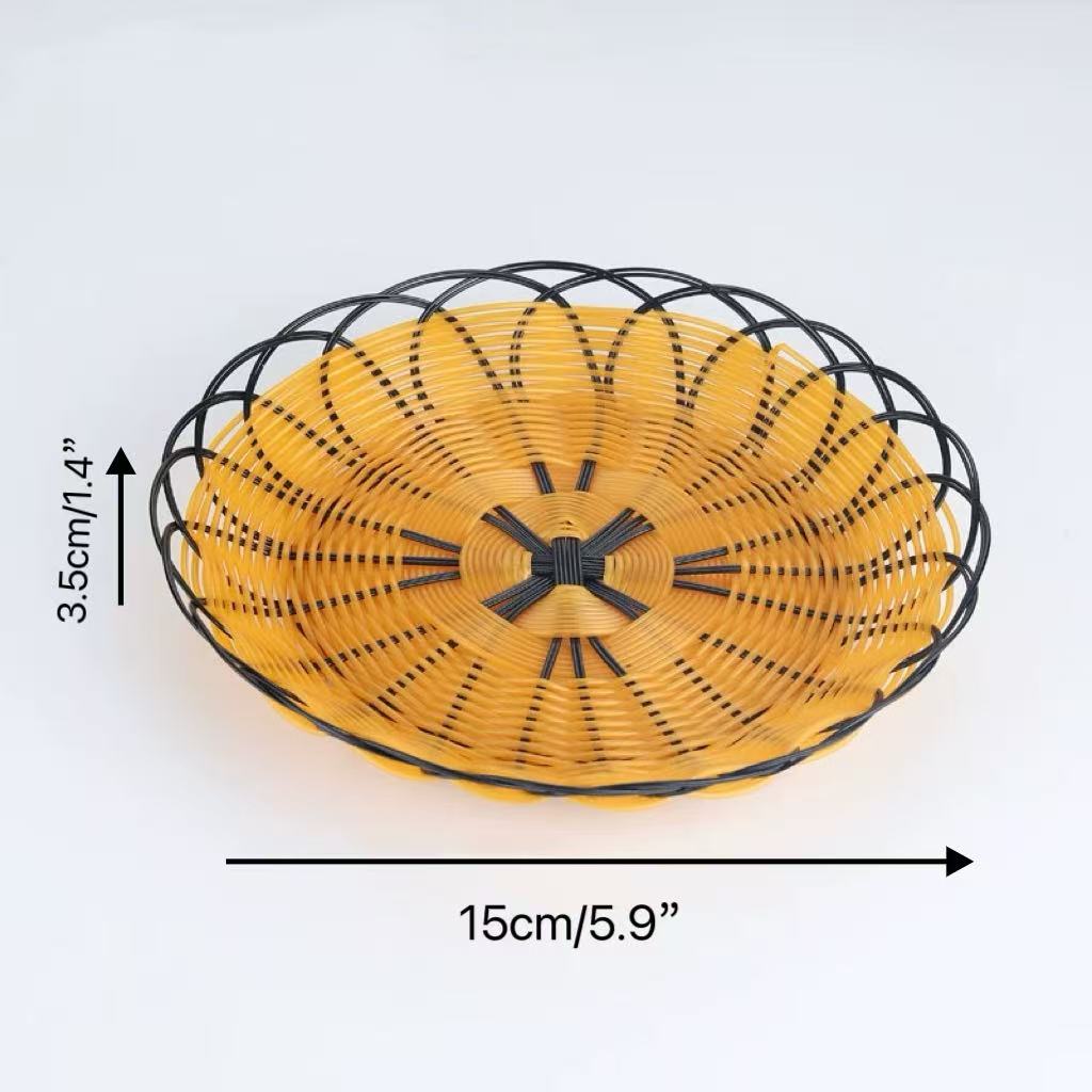 CHEFCO,RWB-155,Panier de service rond tissé noir