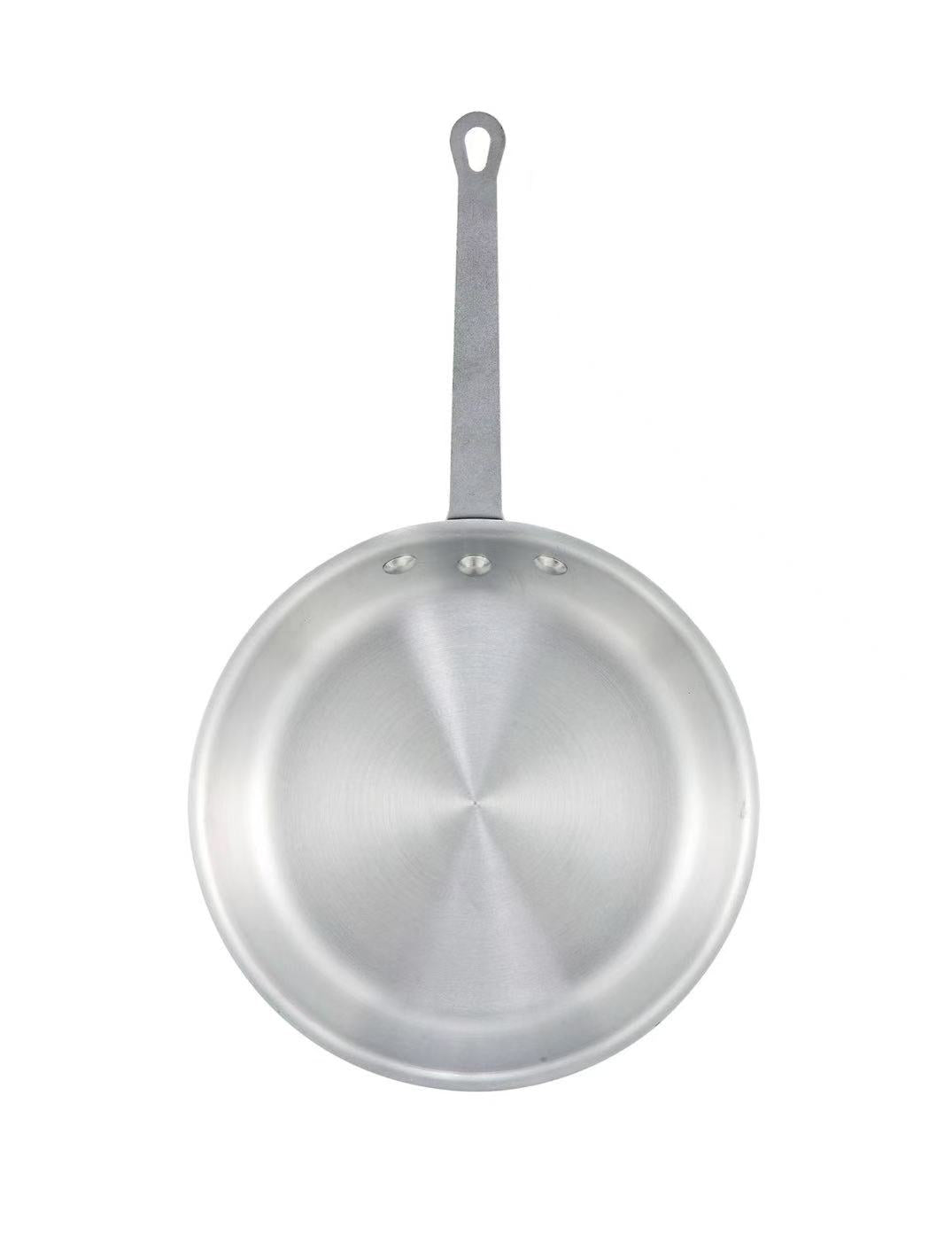 CHEFCO,SE-AP-14, 14"Natural Alumimum Fry Pan, Heavy-Duty - Chefcoca