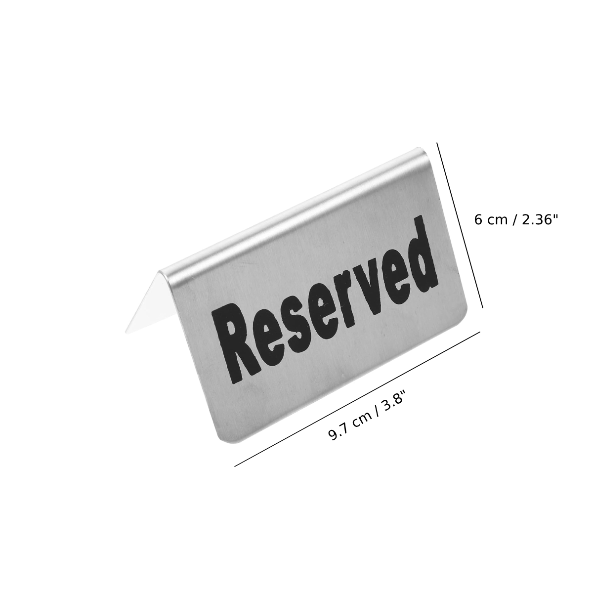 CHEFCO,SGN-4,Stainless Steel Reserved Sign - Chefcoca