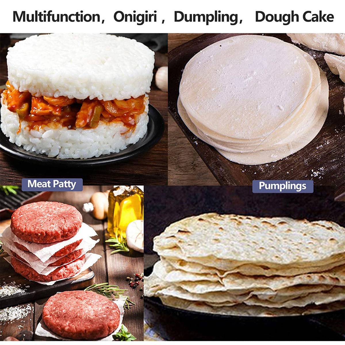 CHEFCO, SHP-4, presse à hamburger en acier inoxydable, diamètre 4"