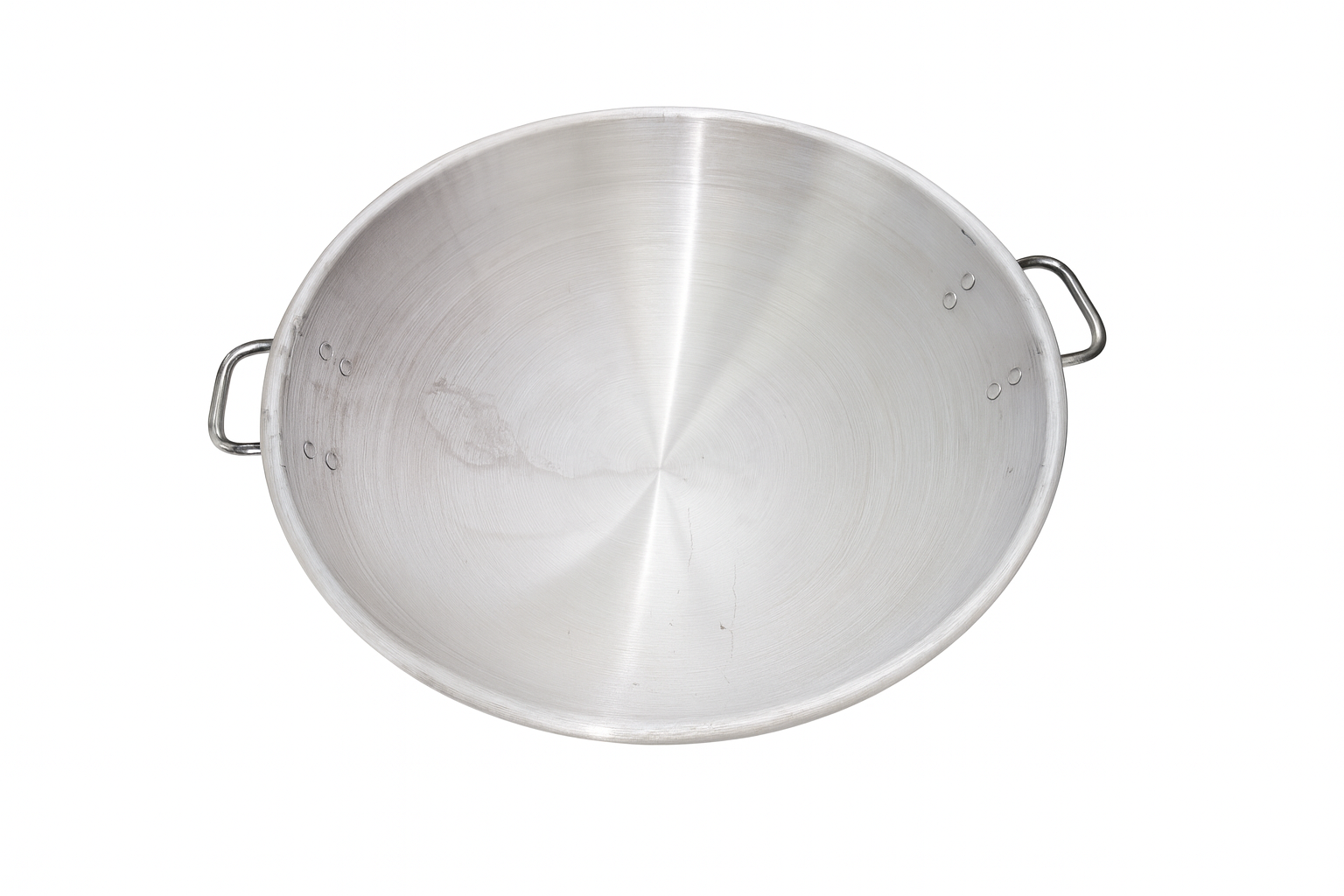 CHEFCO,SPA-25, 25" Aluminum Soup Wokwith Dual Handles, Round Bottom