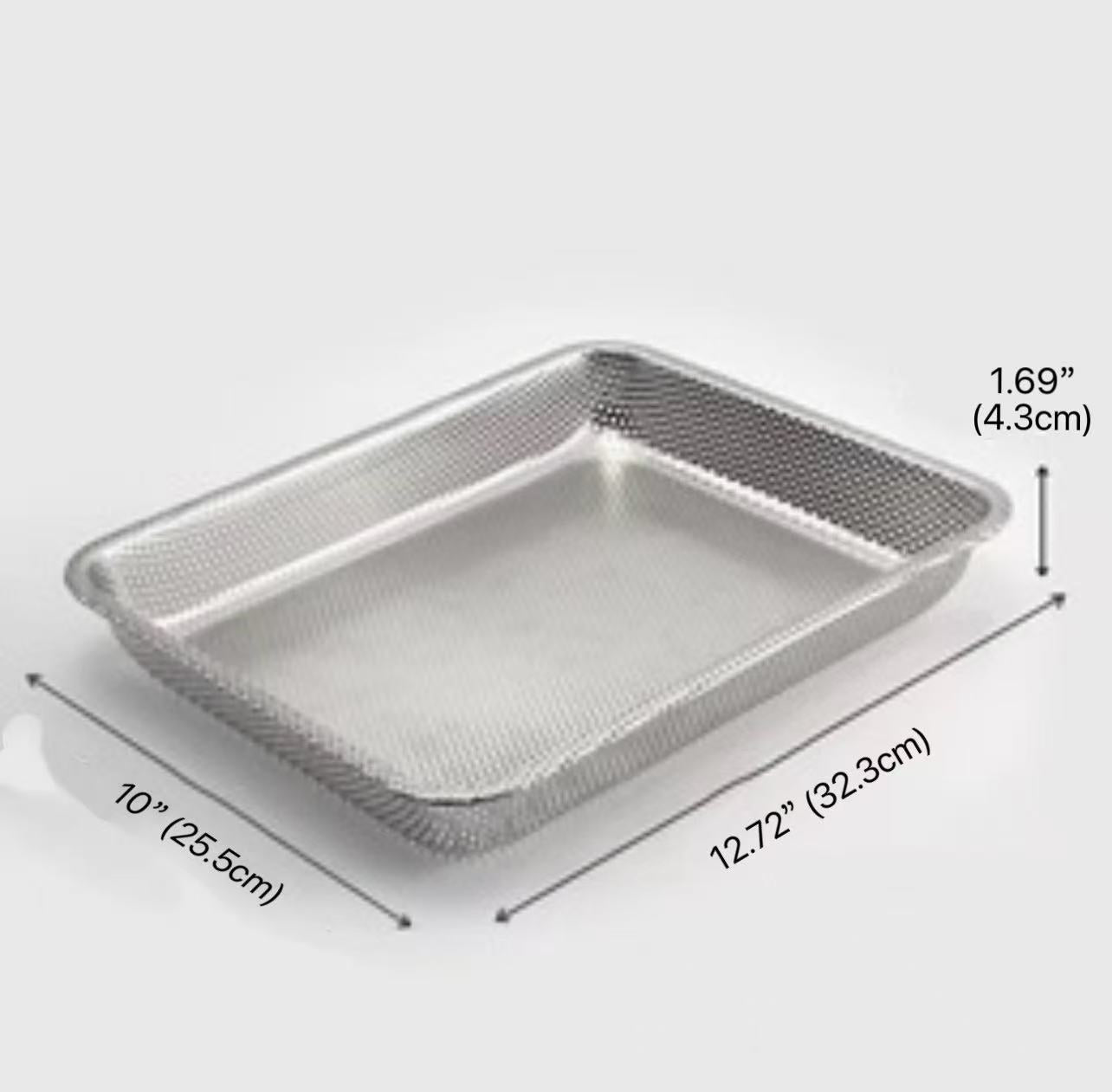 CHEFCO, SST-129P,12.6" L Perforated Stainless Steel Tray - Chefcoca