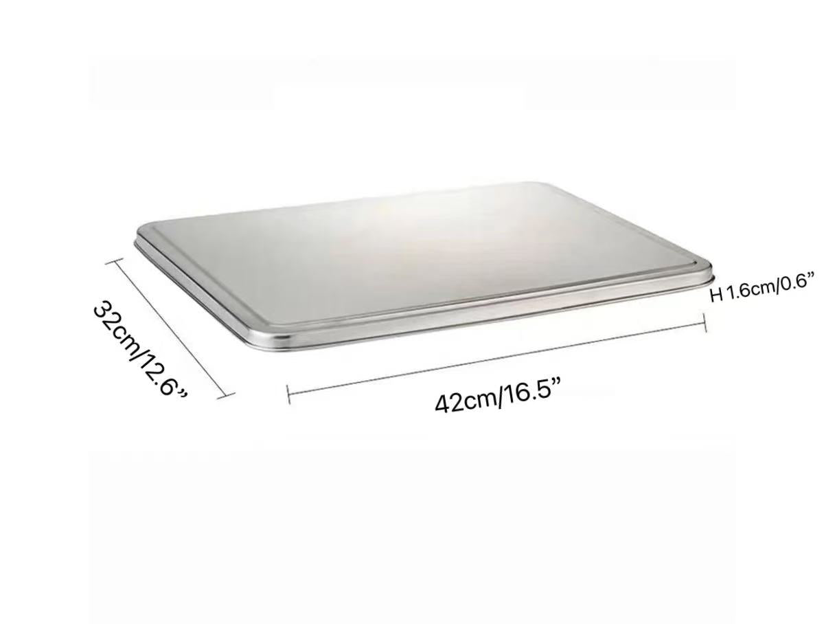 CHEFCO,STS-41C, Stainless Steel Rectangular Tray Cover (Curved Edge) for STS-41S Tray - Chefcoca