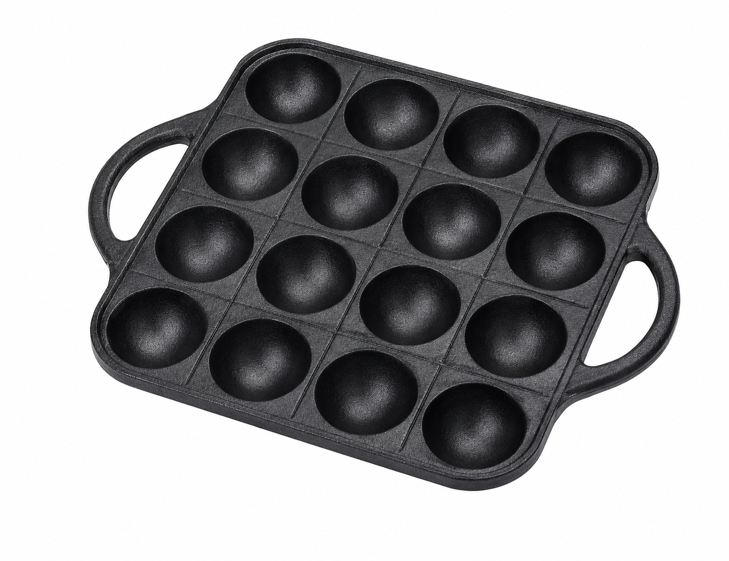 CHEFCO,TAF-14, Poêle Takoyaki en fonte, 14 trous, 8,25"x7,75"