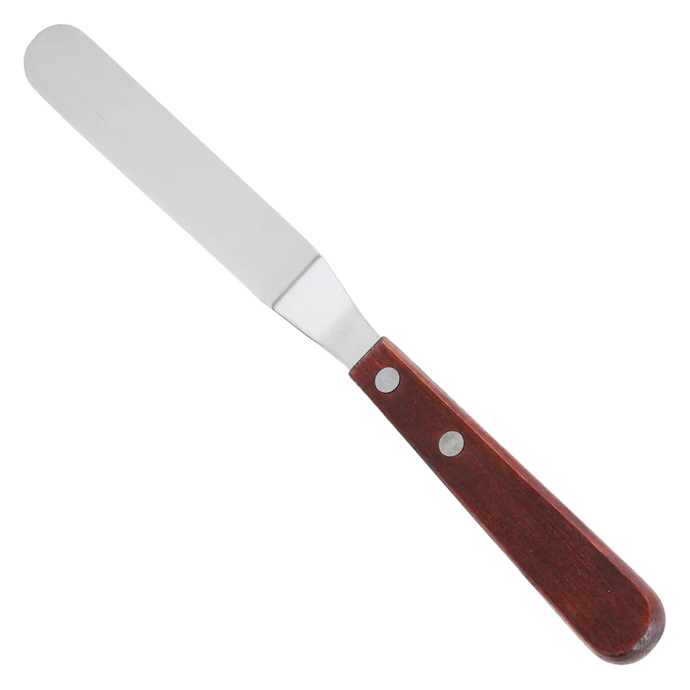 CHEFCO,TOS-5,Spatula with Offset Wooden Handle,4.75"x1" Blade - Chefcoca