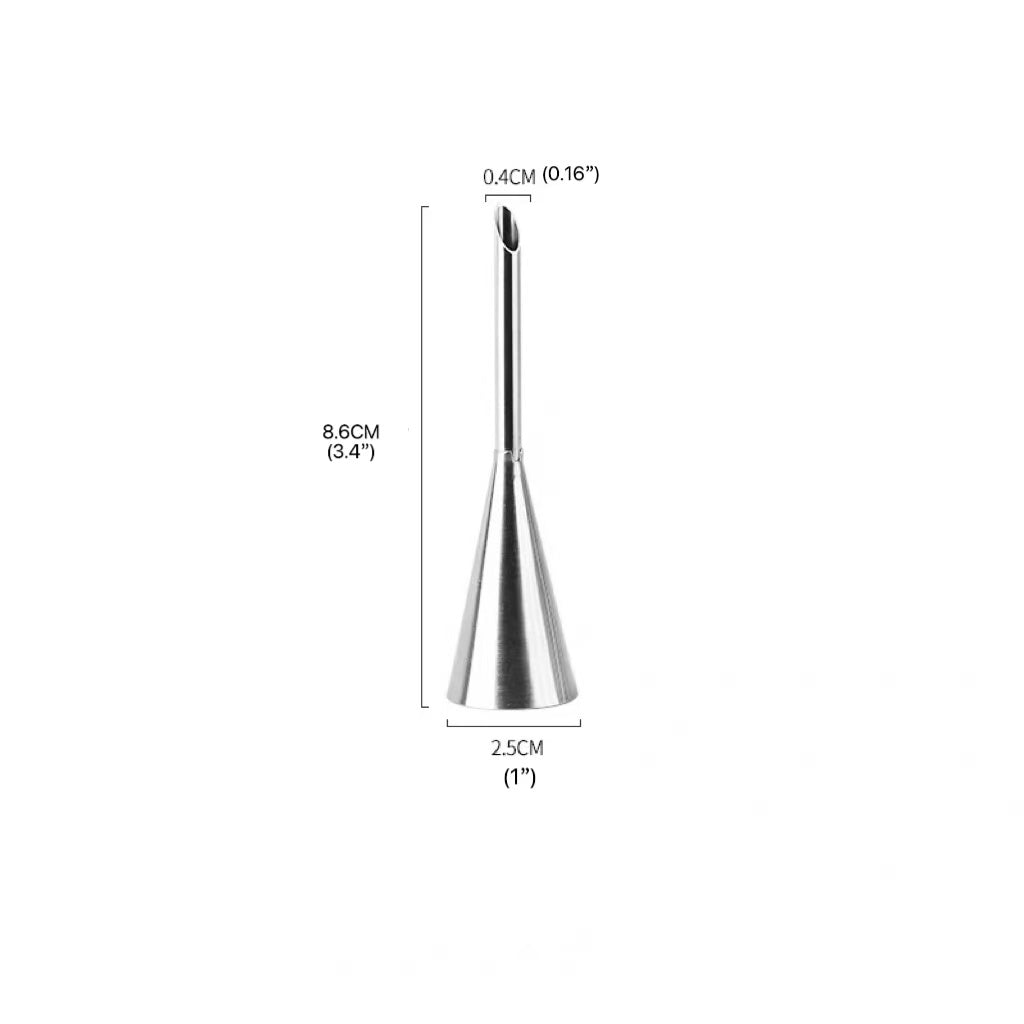 CHEFCO,TS0264, Medium Stainless Steel Star Decorating Tip – Puffs Tip - Chefcoca