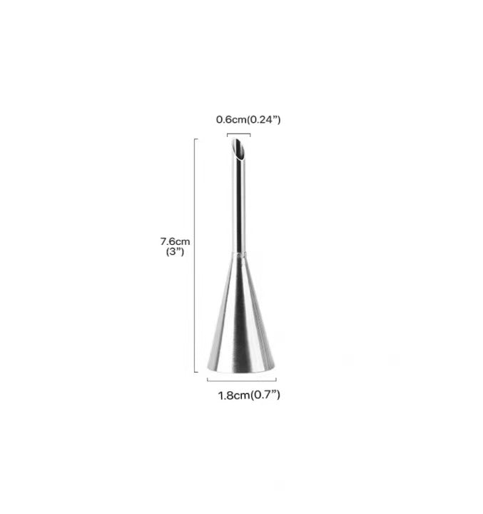CHEFCO,TS0265, Small Stainless Steel Star Decorating Tip – Puffs Tip - Chefcoca