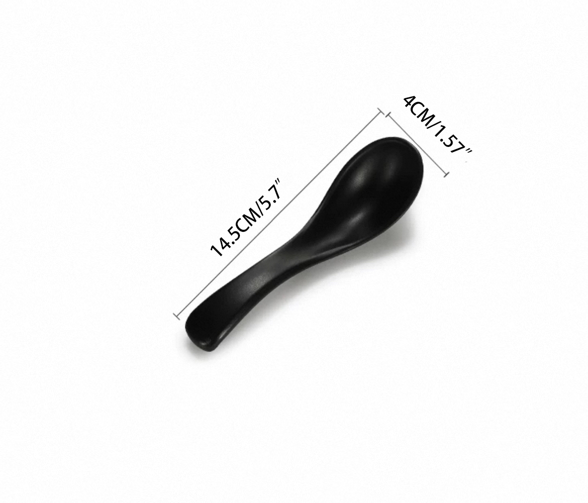 CHEFCO, WTS09DB,Melamine Dark Brown Spoon with Golden Dots - Chefcoca