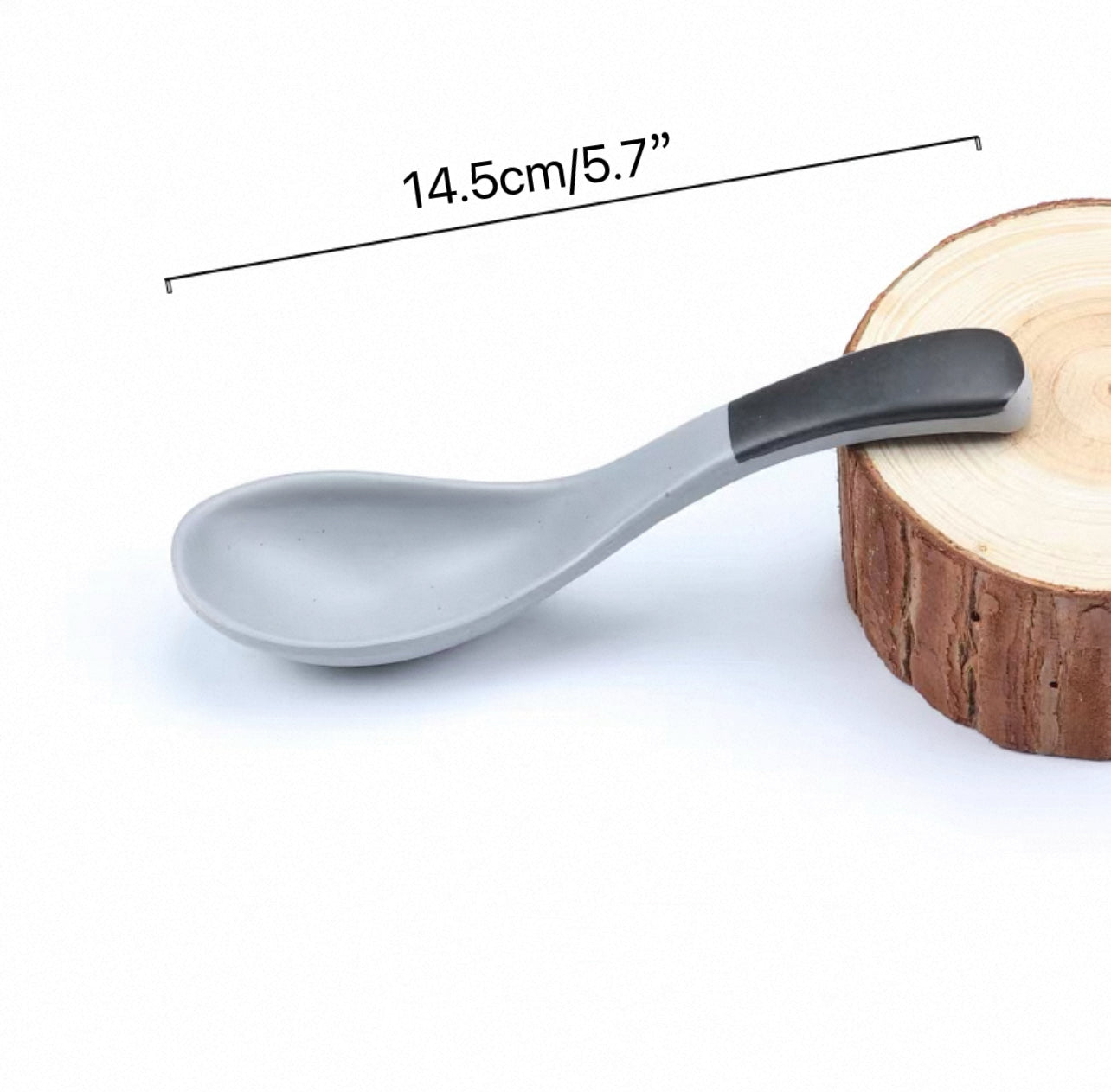 CHEFCO,WTS09S,Slate&Light Grey Thick Spoon - Chefcoca