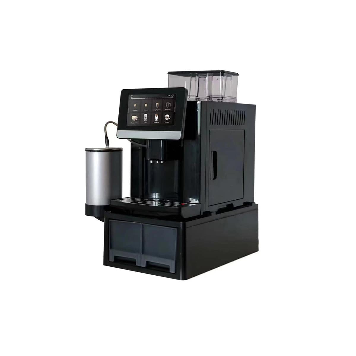 7" Touch Screen Double Latte Cappuccino Espresso Fully Automatic Coffee Machine - Chefcoca