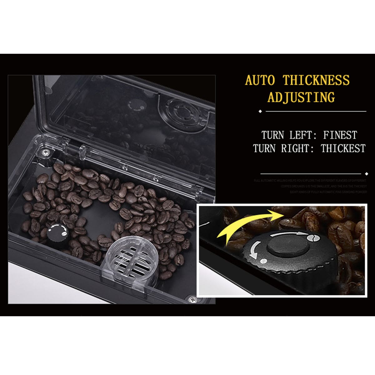 5" Touch Screen Double Latte Cappuccino Espresso Fully Automatic Coffee Machine - Chefcoca