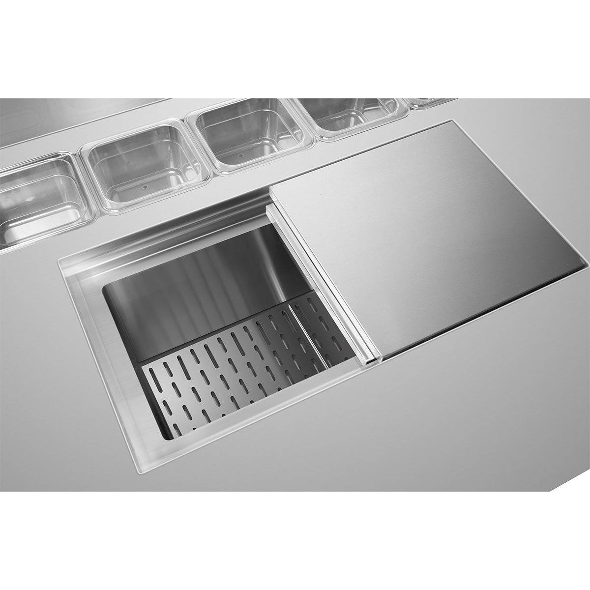 Sub-equip, 60" Commercial Workstation Refrigerator - Chefcoca