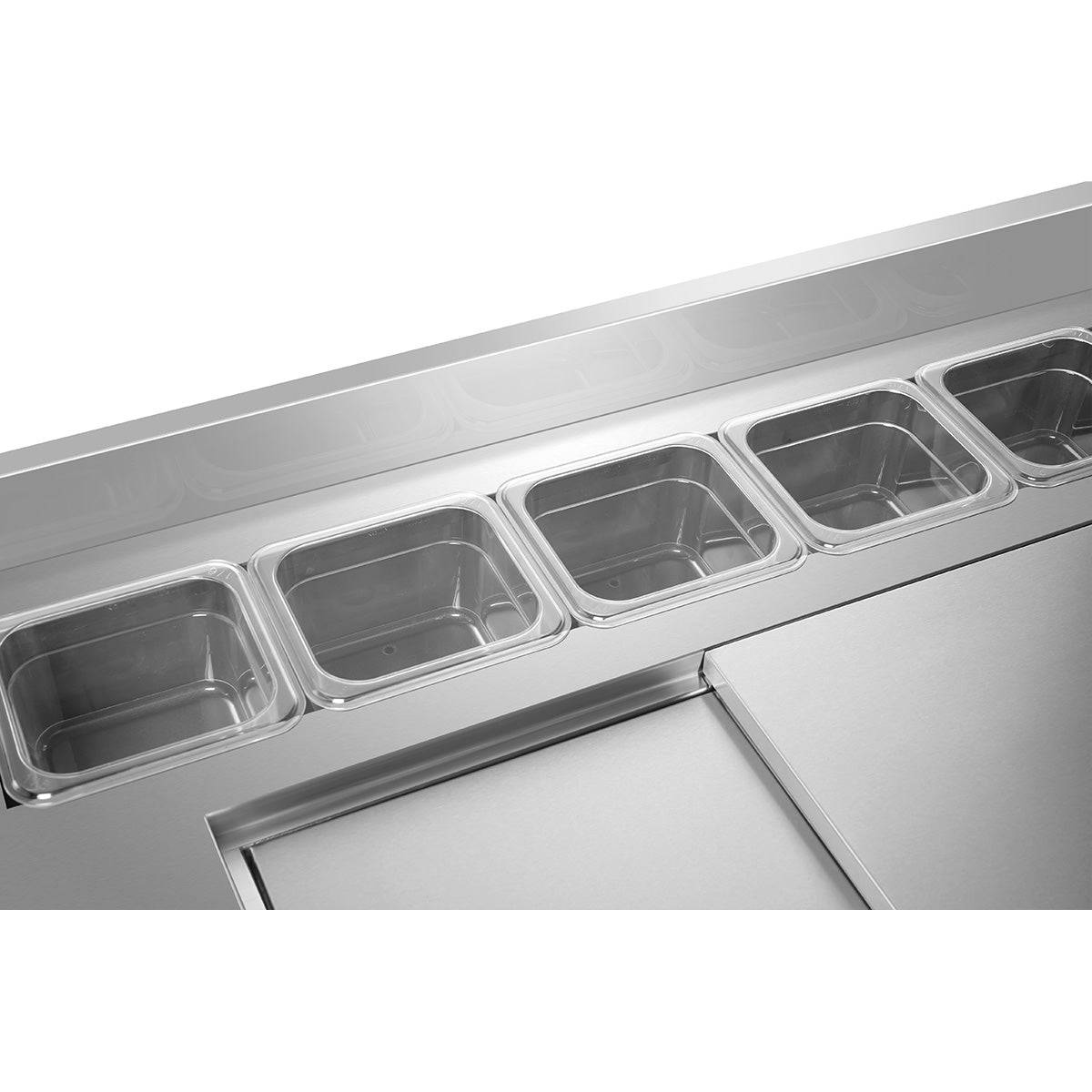 Sub-equip, 60" Commercial Workstation Refrigerator - Chefcoca