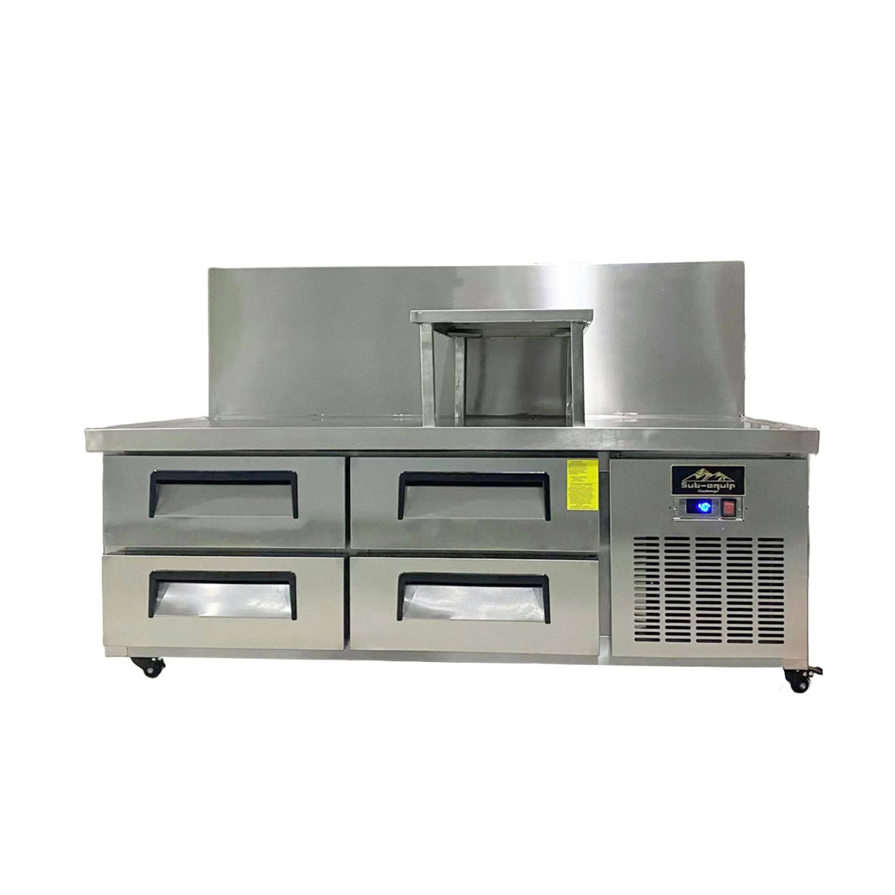 Sub-equip, 4 Drawer Freezer Chef Base -Custom - Chefcoca