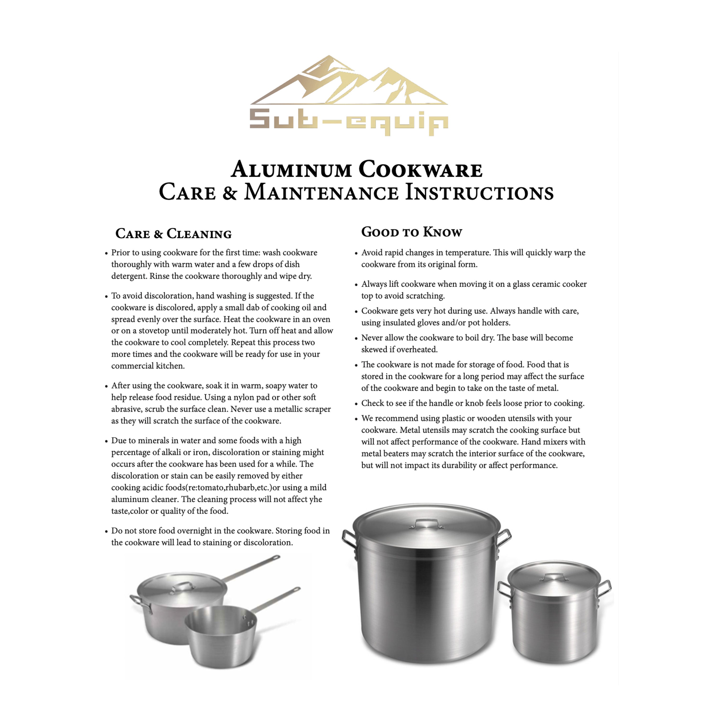 Sub-equip, ANPI-12, 12"/30 cm Dia, Alu FryPan, Non-stick, Induction Ready - Chefcoca