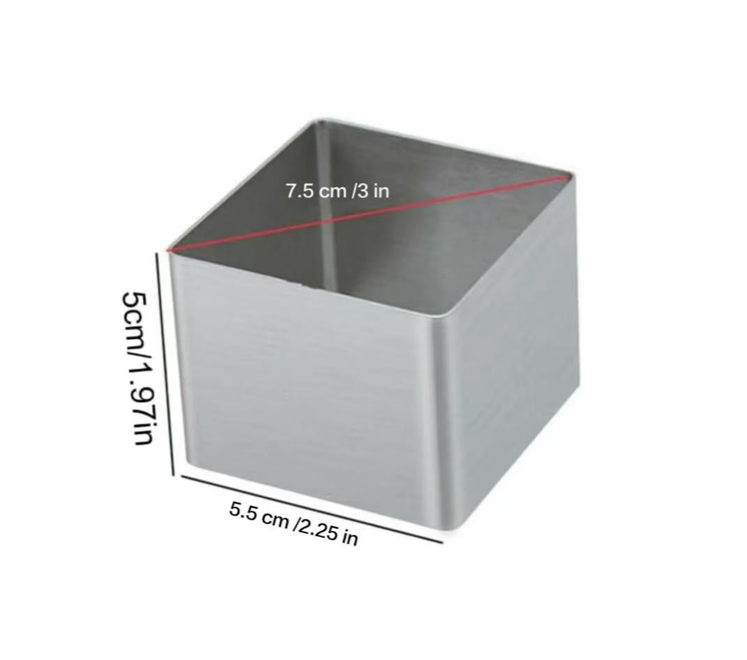 Moules à gâteau en acier inoxydable, moule à gâteau mousse, anneaux à gâteau avec poussoir