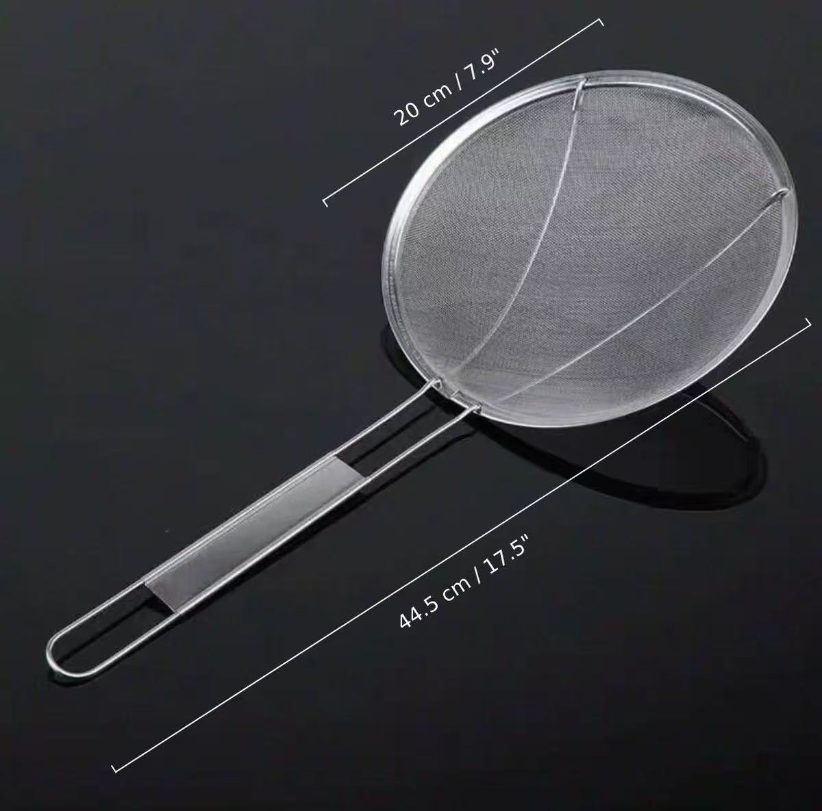 Chefco, CH-198F,Round Mesh Skimmer, Stainless Steel Fine, 20cm Dia - Chefcoca