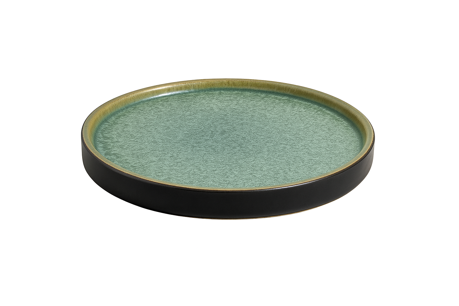 Chefco,GR2002,8'' Dia Ceramic Green Round Flat Plate