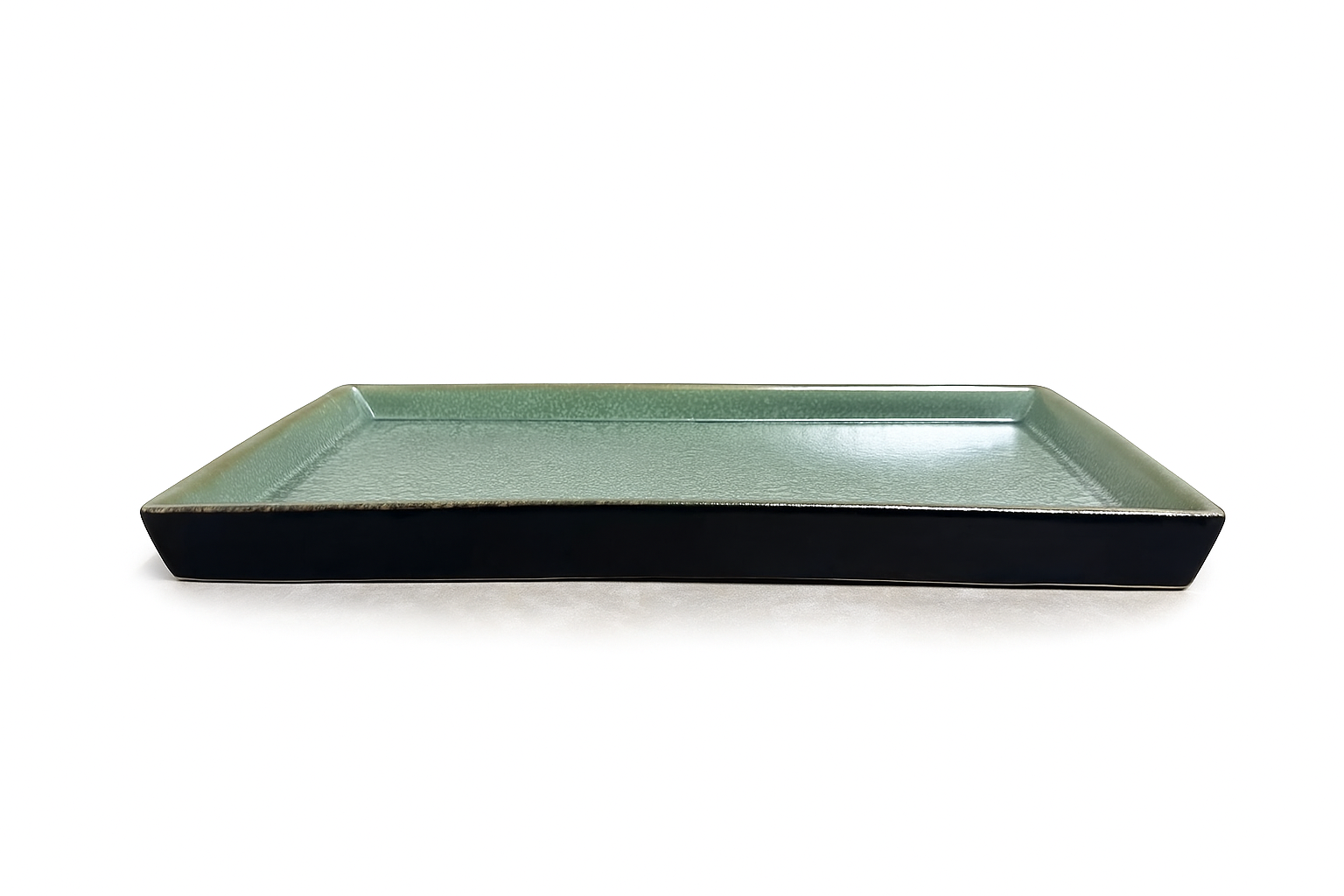 Chefco,GR282803,11'' Dia Ceramic Green Square  Plate