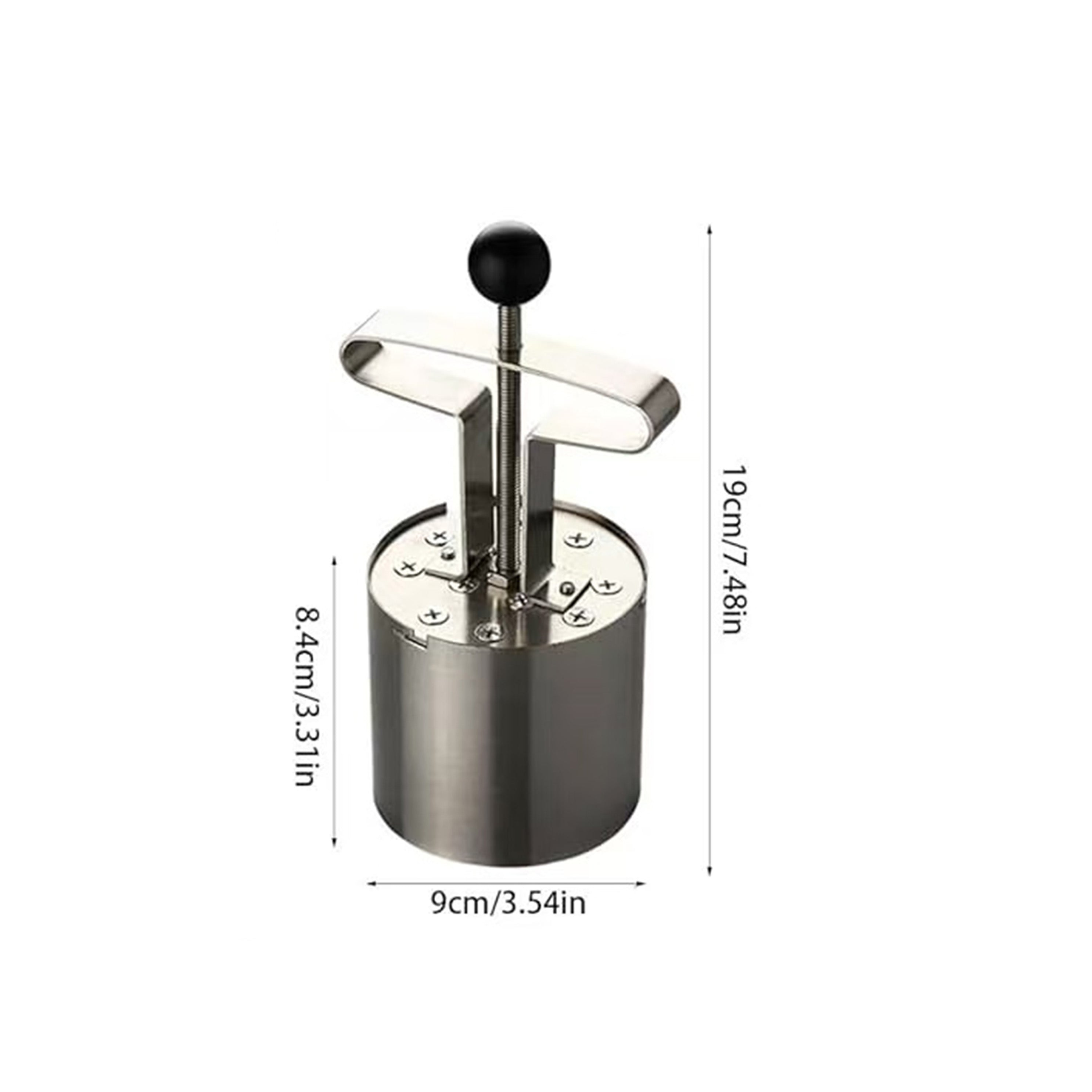 Chefco, HCM-9, Stainless Steel Honeycomb Coal Rice Cake Mold(9cm/3.5"Dia)