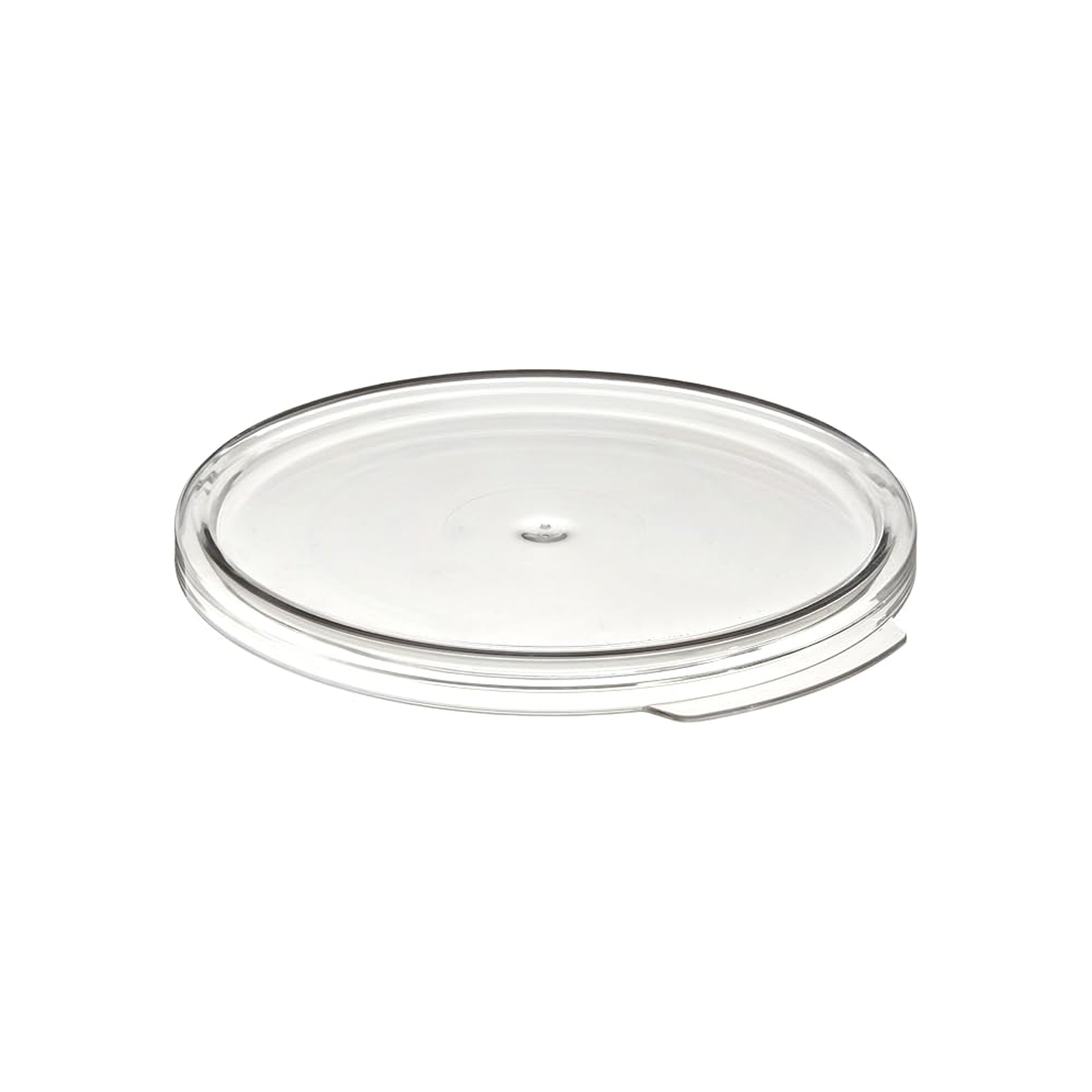 Sub-equip, Round Lid Cover for 2 & 4 Qt Containers, Clear - Chefcoca