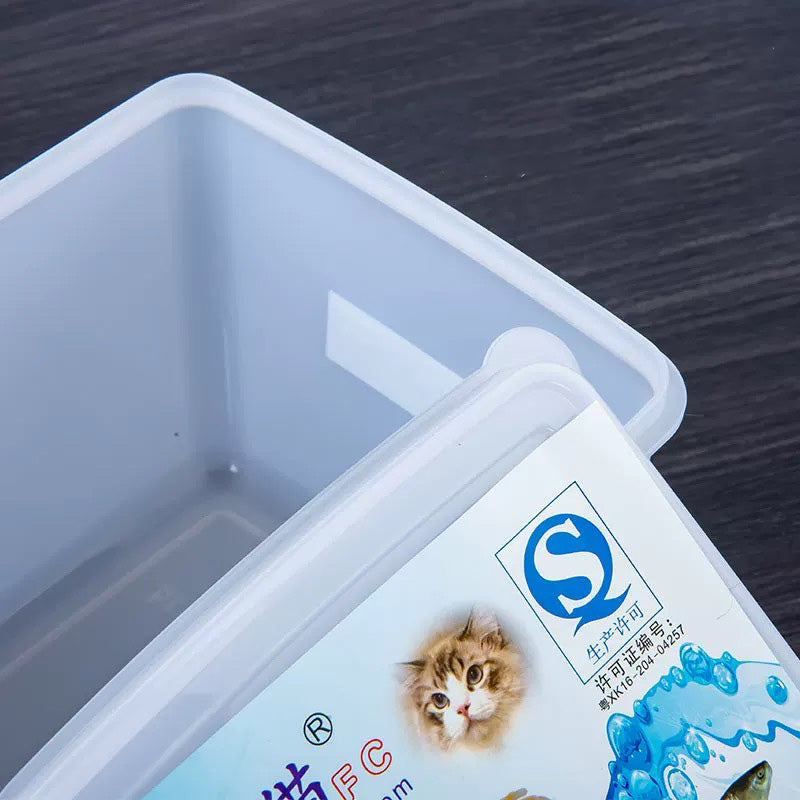 Rectangular Plastic Storage Container with Lid - Chefcoca