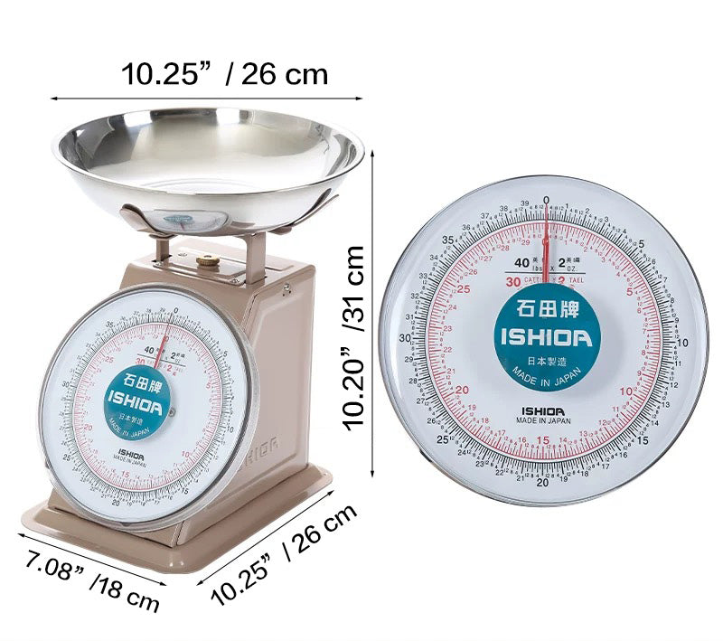 ISHIDA, Kitchen Scale - 40 lbs/30 CATTIES - Chefcoca