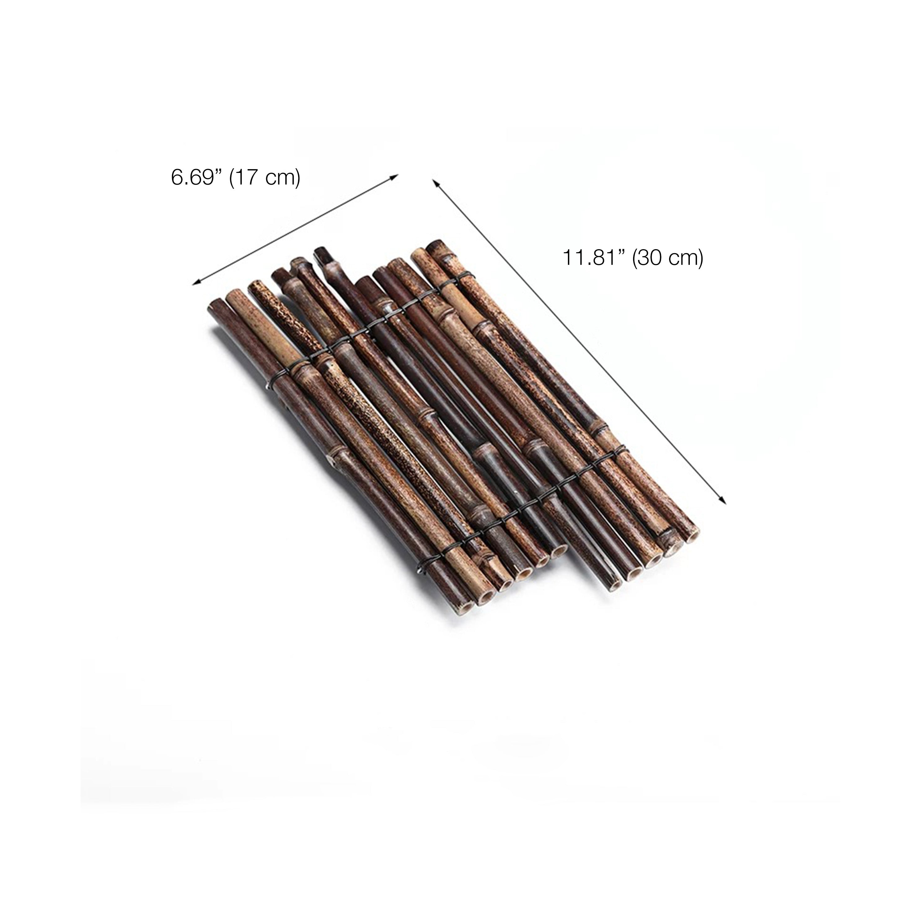 Bamboo Serving Decoration, staggered bamboo plate - Chefcoca