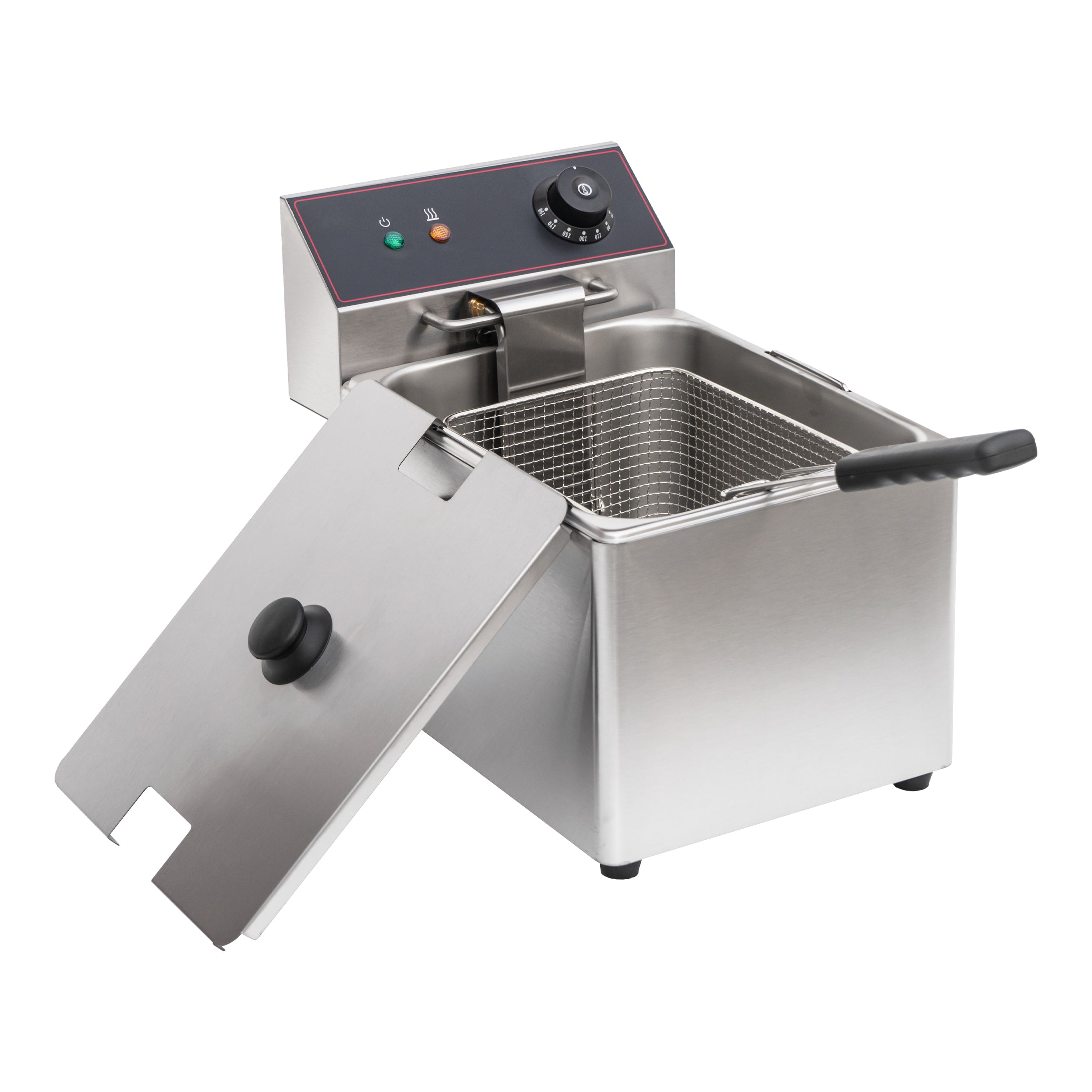 Turbo range, Countertop Single Well Deep Fryer,10LBS Oil Capacity, 120V (CDF-1-120) - Chefcoca
