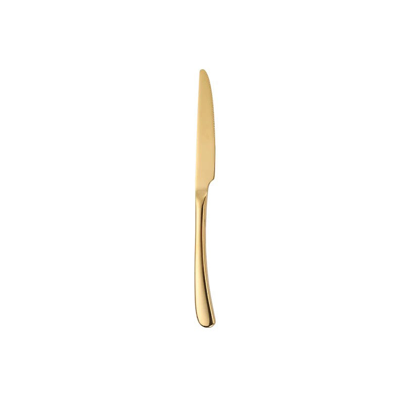 886-18,Gold Heavy Dinner Knife (12 pcs) - Chefcoca