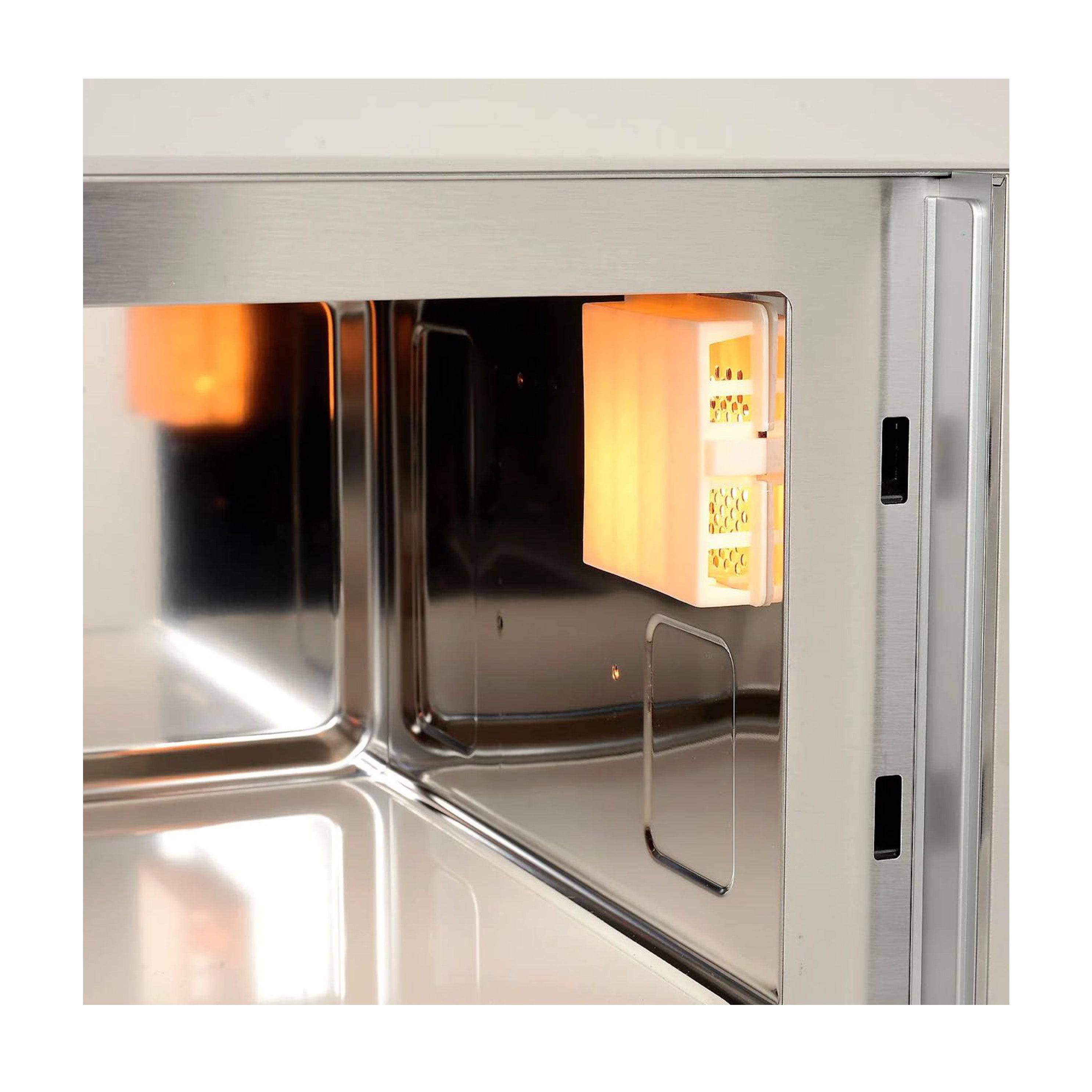 Turbo Range EM025FJT Light-Duty Commercial Microwave Oven with Touch Controls - 25L, 1000W - Chefcoca