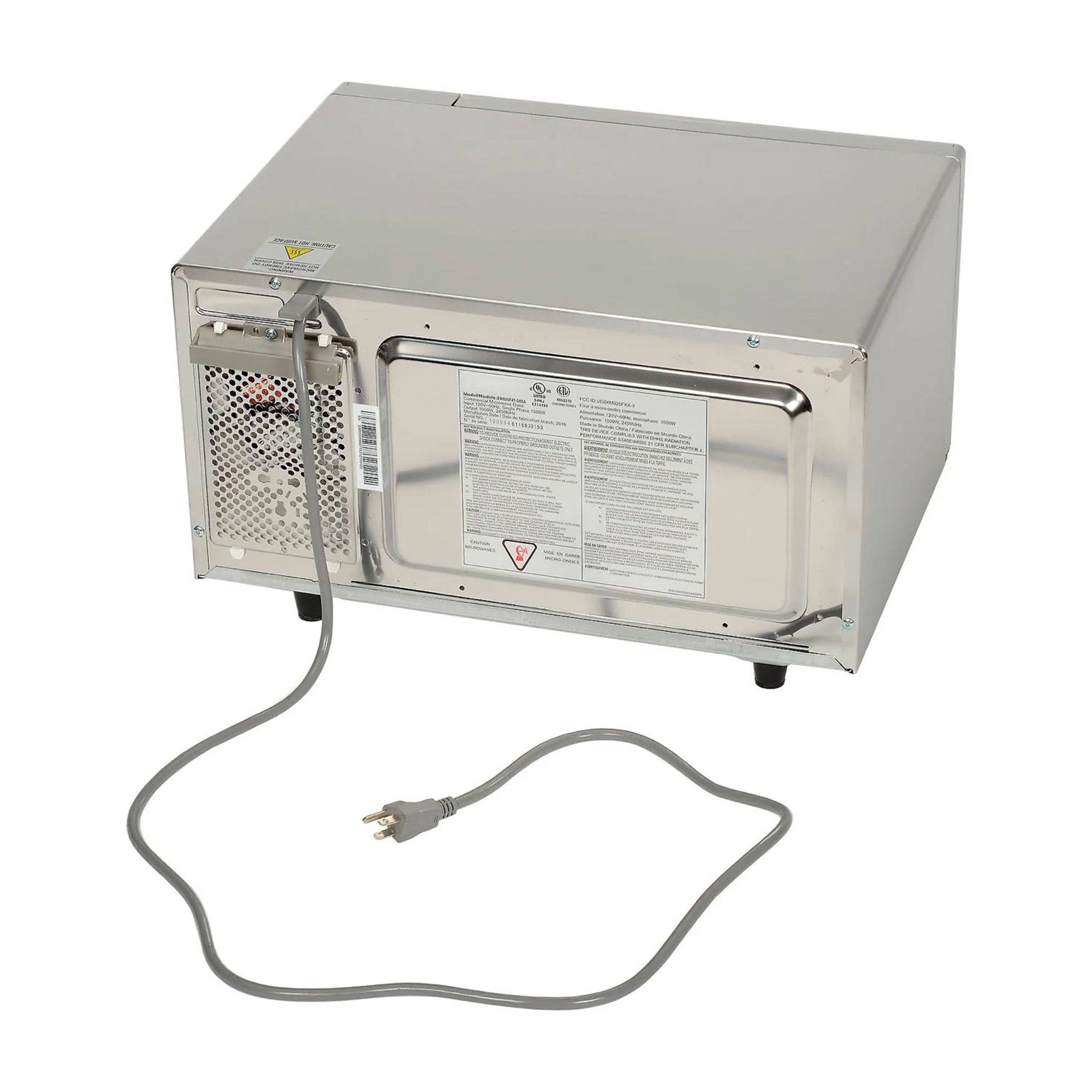 Turbo Range EM025FJT Light-Duty Commercial Microwave Oven with Touch Controls - 25L, 1000W - Chefcoca