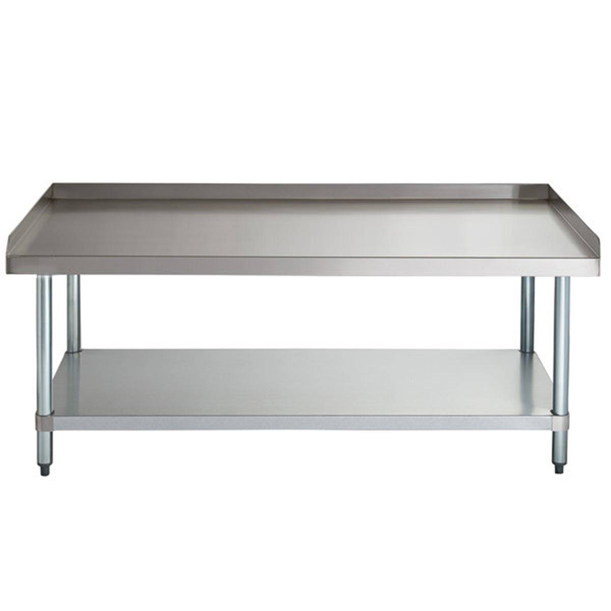 30" x 60" 18-Gauge Stainless Steel Equipment Stand with Galvanized Undershelf - Chefcoca