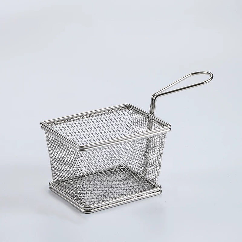 Mini Square Fry Serving Basket-(FBM-12510) - Chefcoca