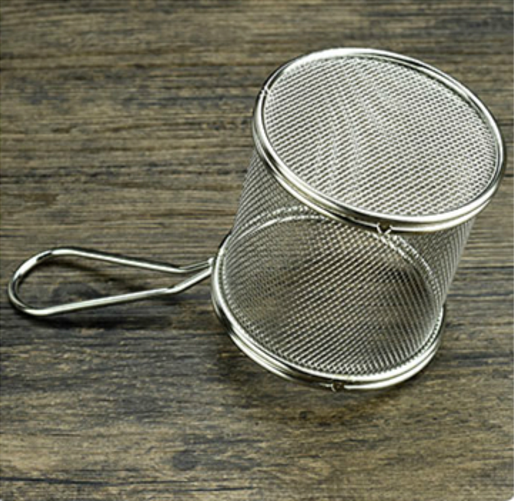 Mini Round Fry Serving Basket (9cmDia x 9cmH) - Chefcoca