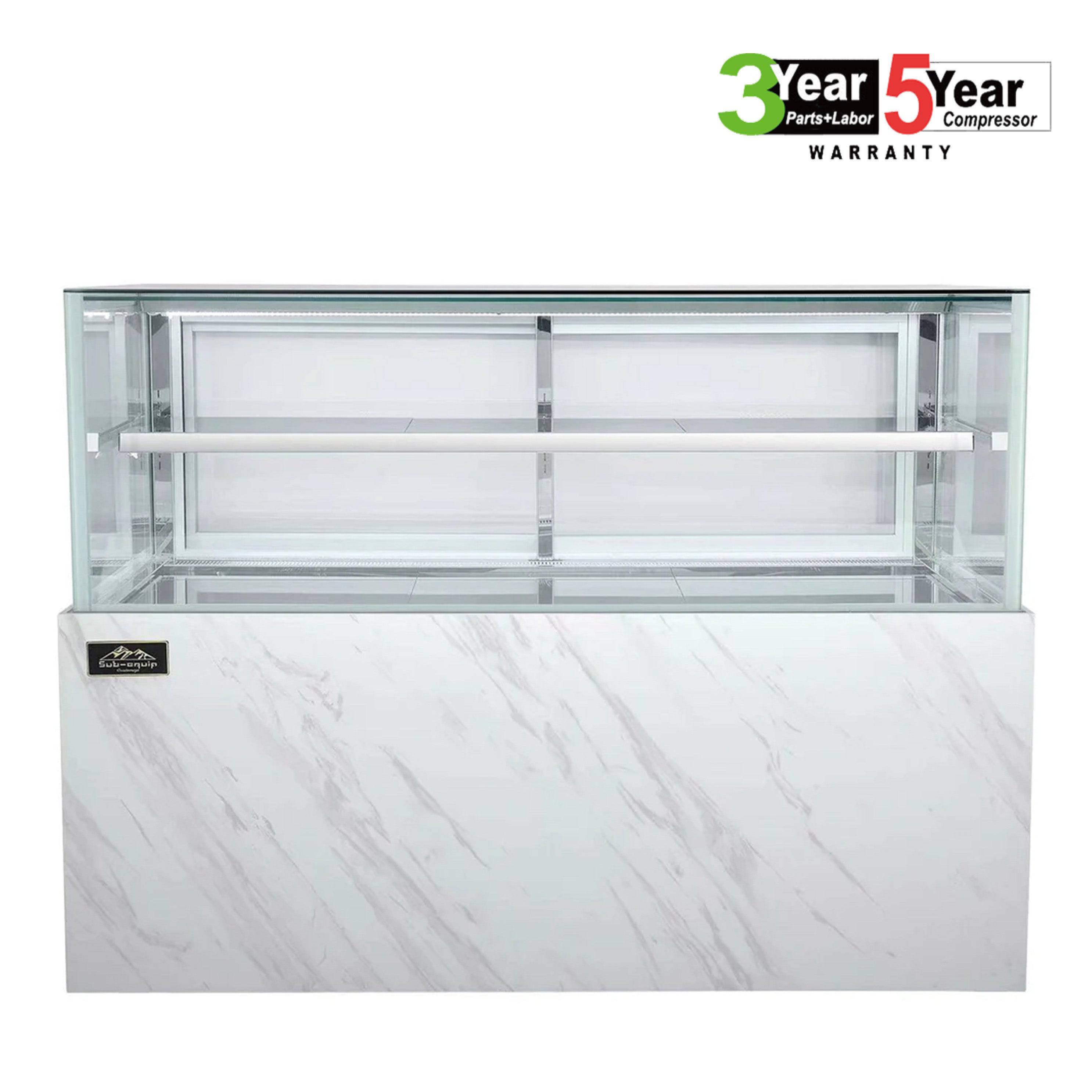 Sub-equip, 79"Cake Display Showcase,Refrigerated Bakery Display Case with LED Lighting - Chefcoca