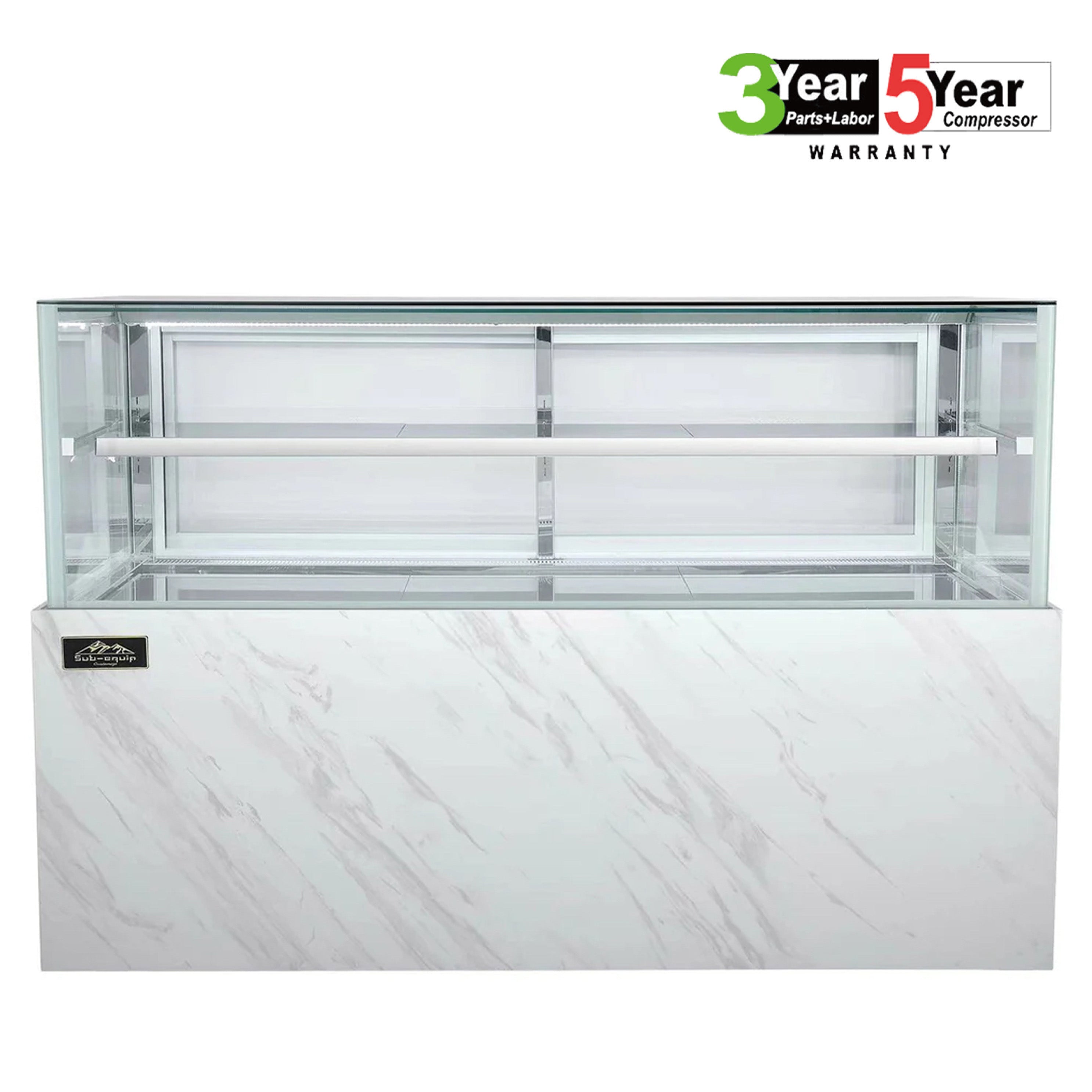 Sub-equip, 95"Cake Display Showcase,Refrigerated Bakery Display Case with LED Lighting - Chefcoca