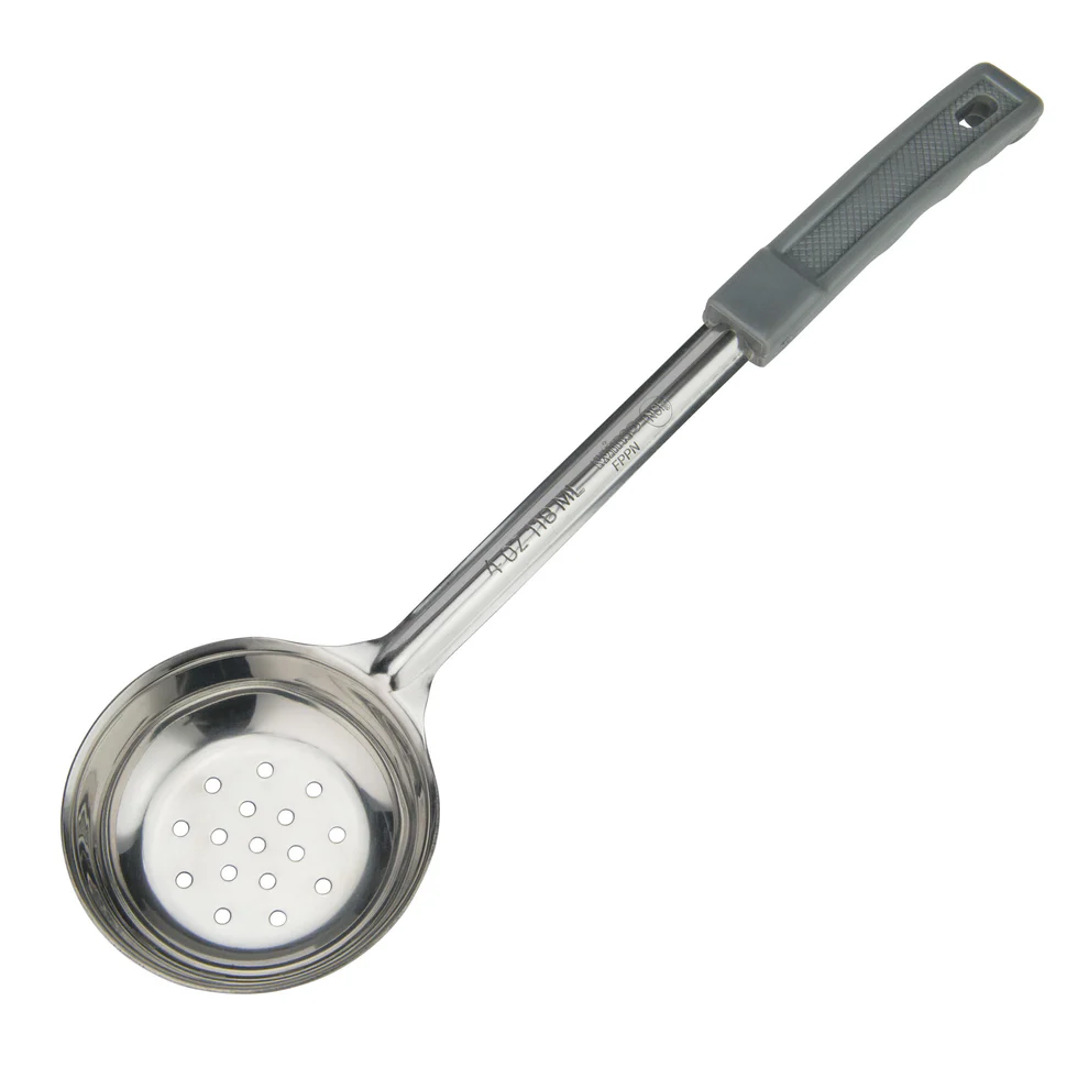 FPPN-4 - Winco Prime One-Piece Stainless Steel Portioners - Perforated, 4 oz - Chefcoca