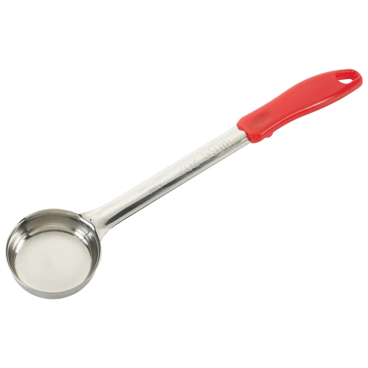 FPS-2 - 2oz Solid Food Portioner, One-piece, Red, S/S - Chefcoca