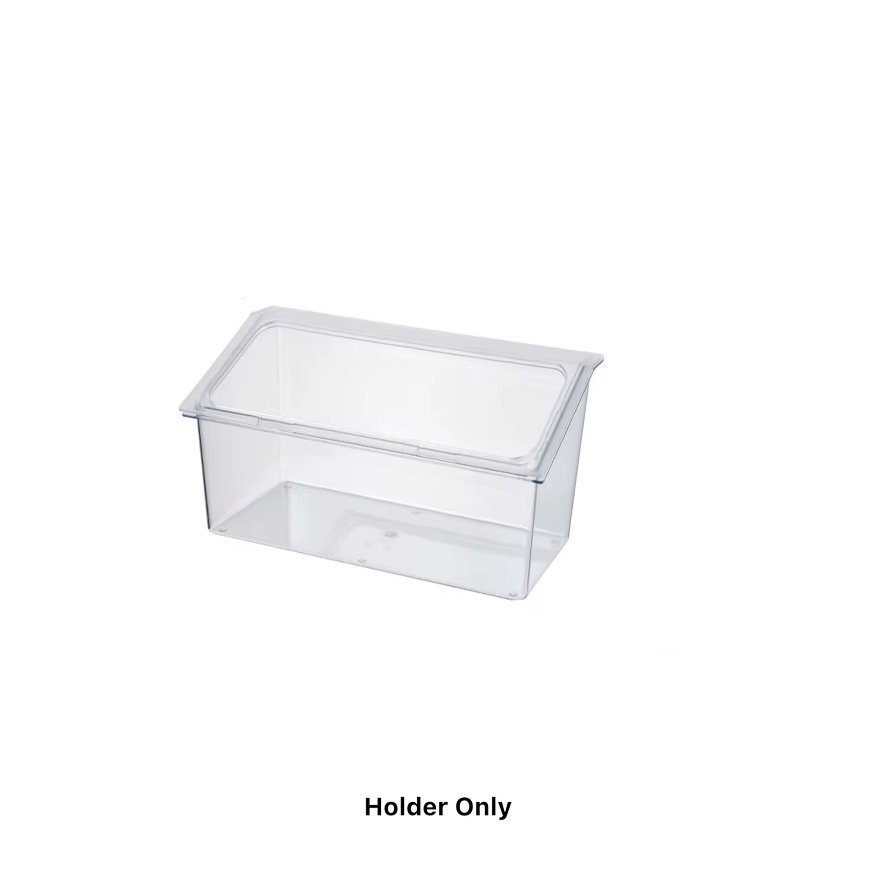 Chilled Condiment Server, rectangle steam pan holder, fit for 2 pcs 1/6 Size steam pans, holder only - Chefcoca