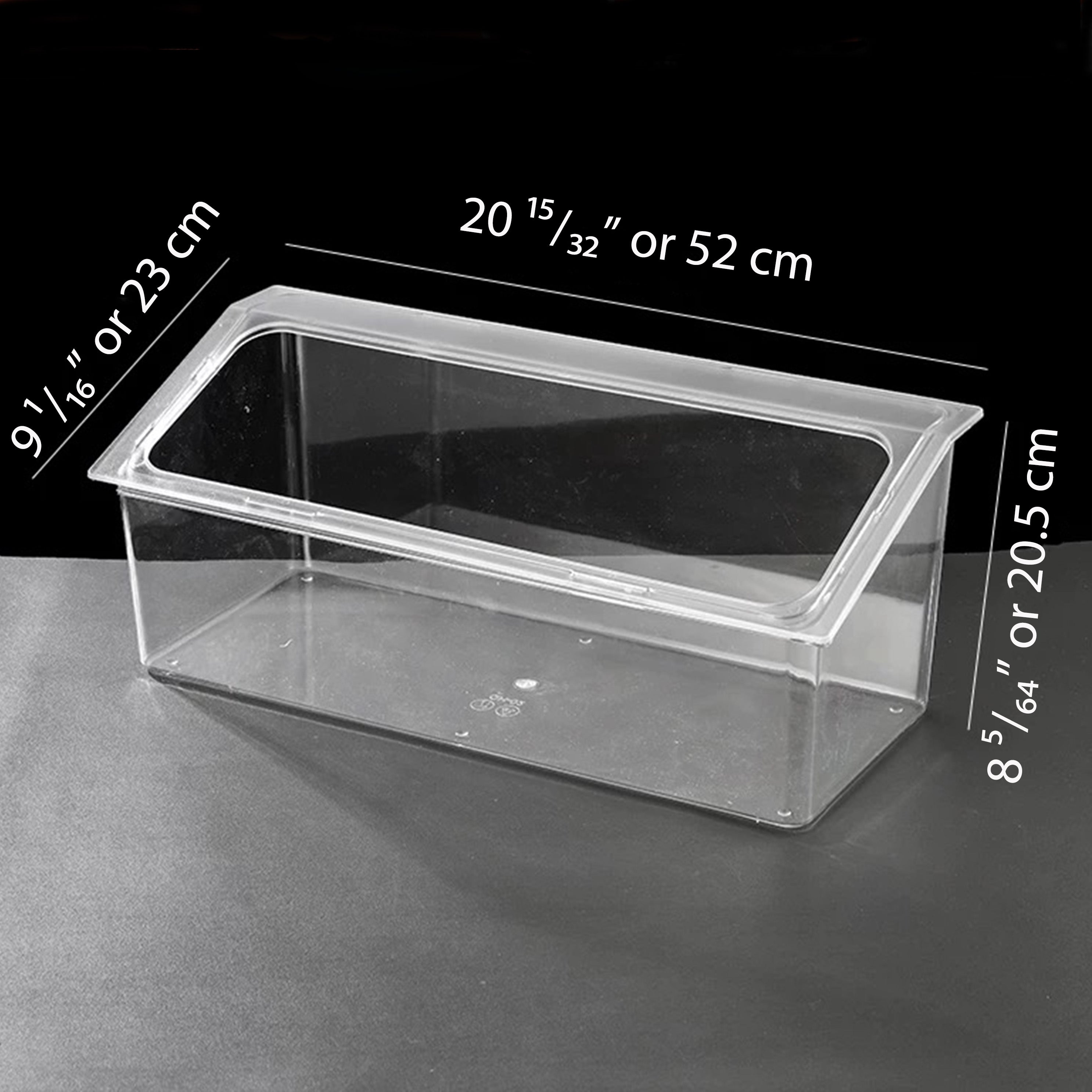 Chilled Condiment Server, rectangle steam pan holder, fit for 3 pcs 1/6 Size steam pans, Holder Only - Chefcoca