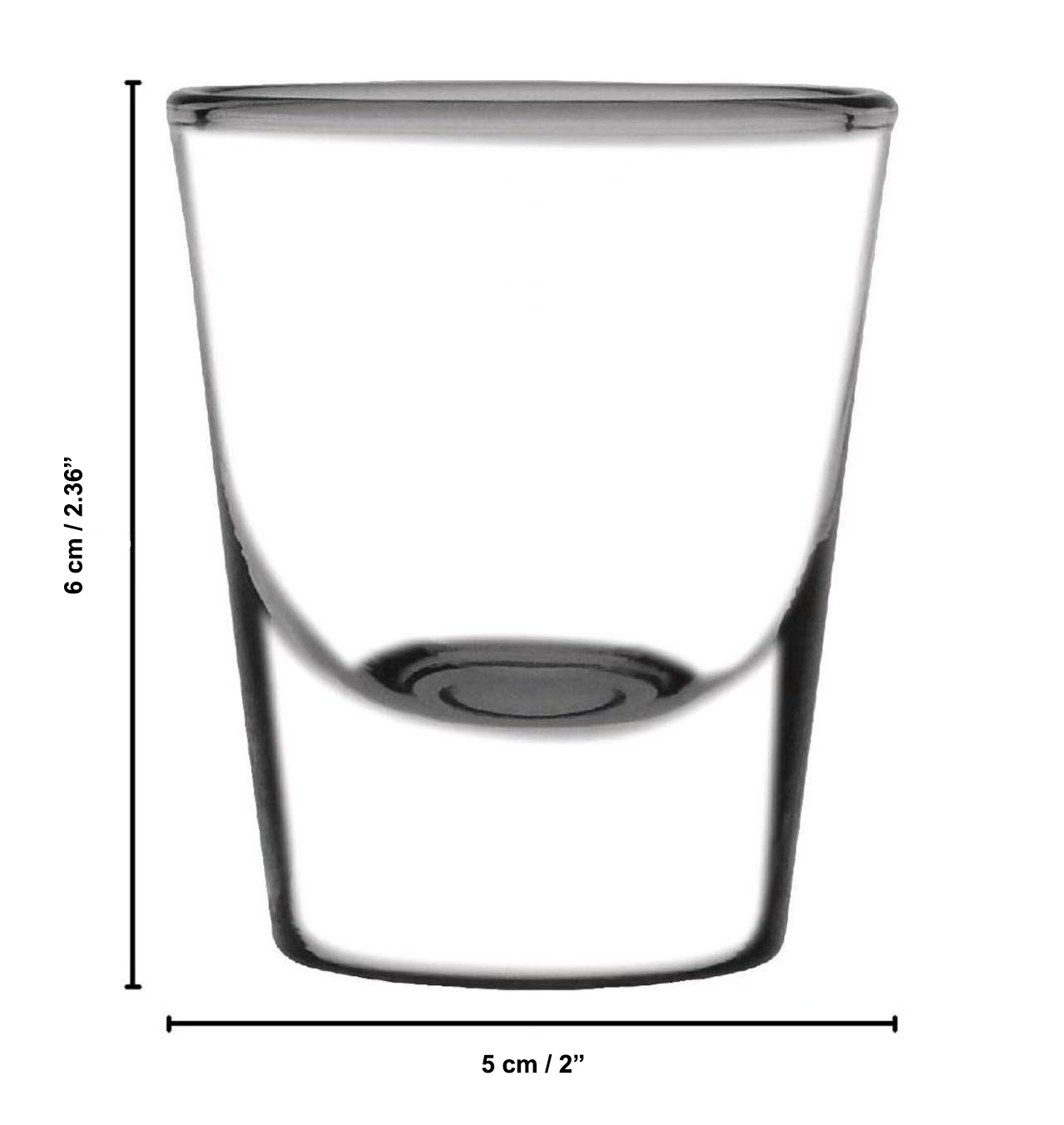 Chefco, Wide Whiskey Shot Glass 1 oz (G5122)-12pcs - Chefcoca