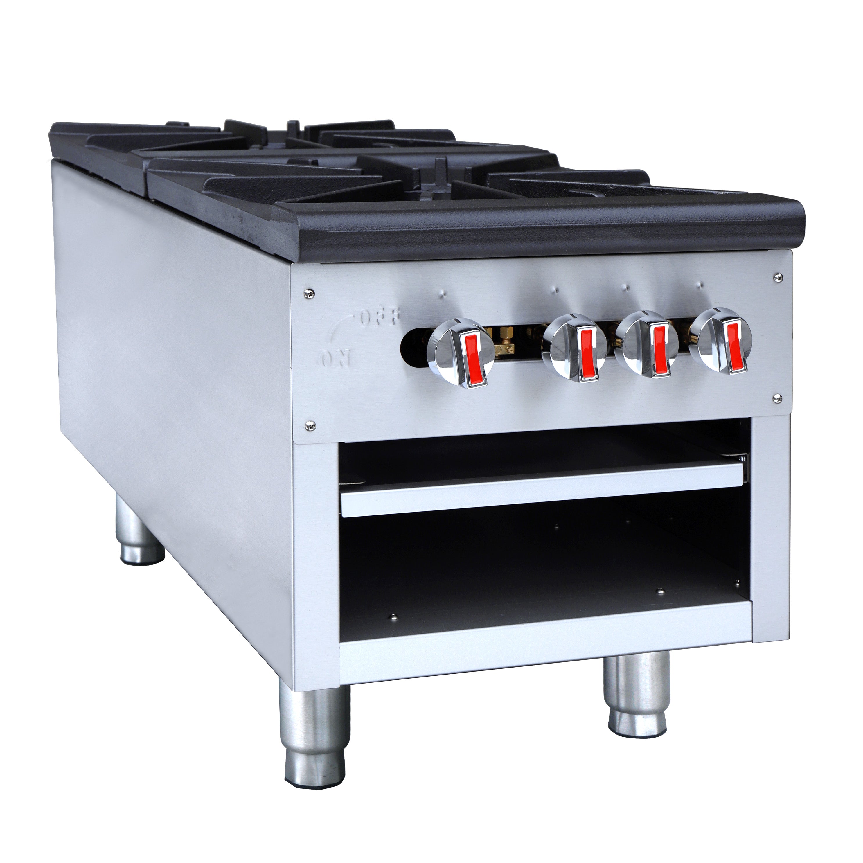 Turbo Range Double Grate Burner Gas Stock Pot Range - Chefcoca