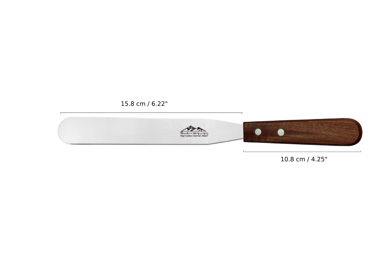 Sub-equip, 6" Spatula, with Rosewood Handle (TNS-6) - Chefcoca