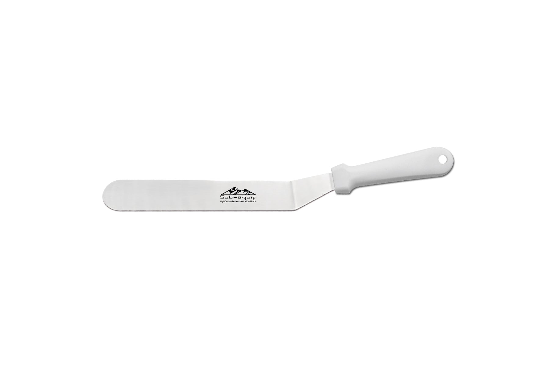 Sub-Equip Stainless Steel Offset Spatula - 10"L Blade (TOP-10) - Chefcoca