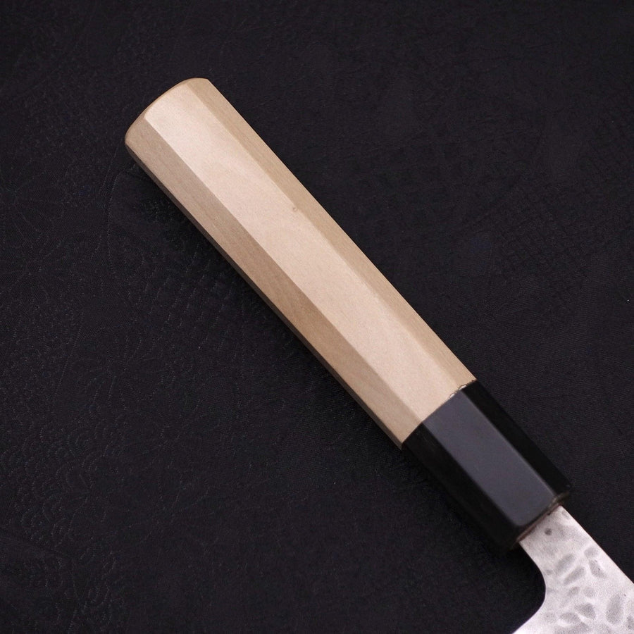 MUSASHI Gyuto AUS-10 Tsuchime Damascus Buffalo Magnolia Handle 240mm (256-240) - Chefcoca