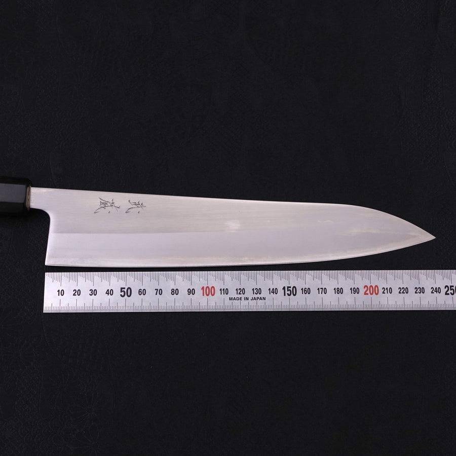 MUSASHI Gyuto White steel #1 Polished Buffalo Magnolia Handle 240mm (326-240) - Chefcoca