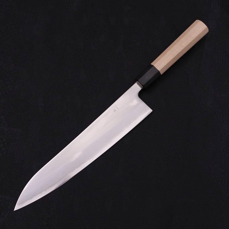 MUSASHI Gyuto White steel #1 Polished Buffalo Magnolia Handle 240mm (326-240) - Chefcoca
