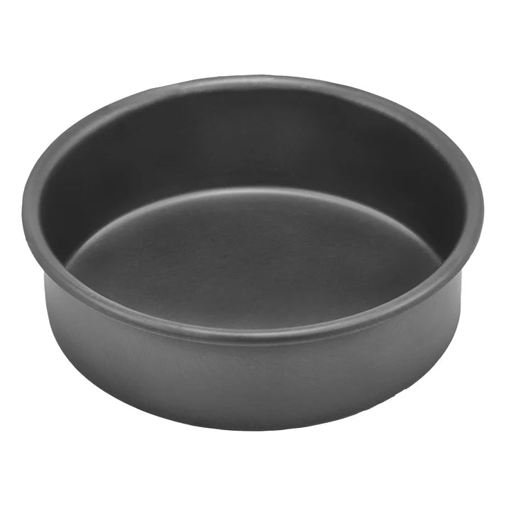 Winco HAC-062 - Round Cake Pan, Anodized Aluminum, 2"H - 6" - Chefcoca